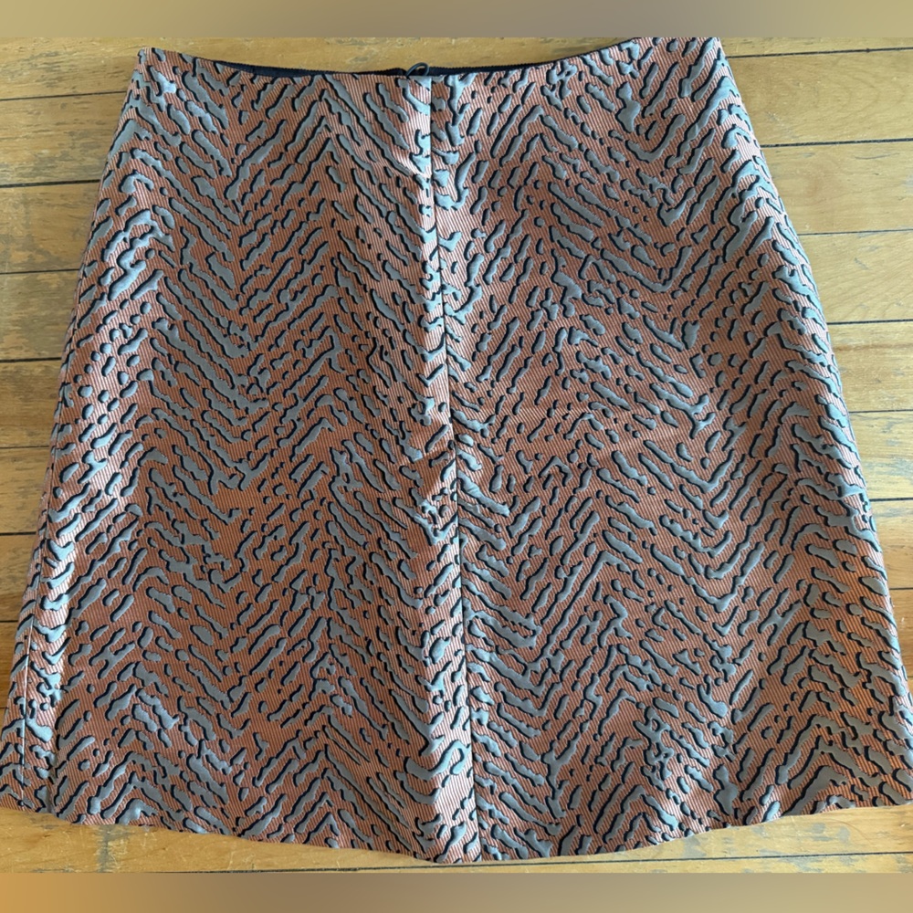 Emporio Armani Brown and Black Patterned Mini Skirt